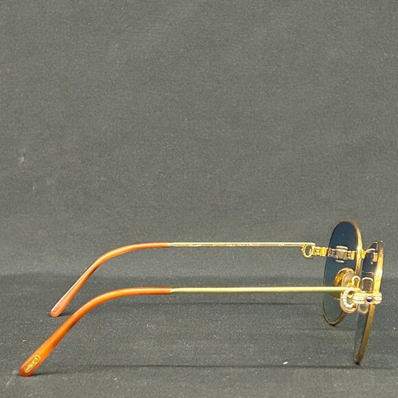 Custom Vintage Cartier Romance Louis Gold Rim Diamond Frames Glasses Sunglasses - Picture 13 of 16